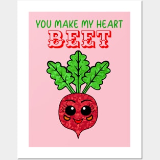 FUNNY Veggies You Make My Heart Beet Posters and Art